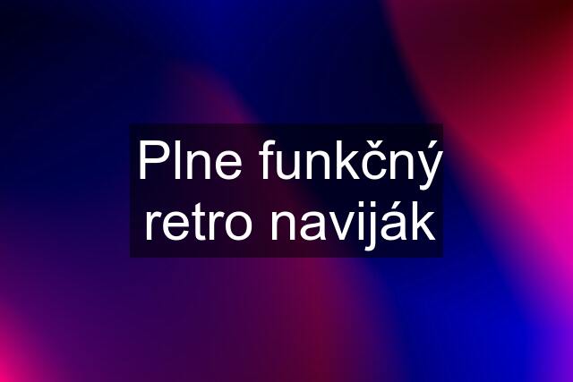 Plne funkčný retro naviják