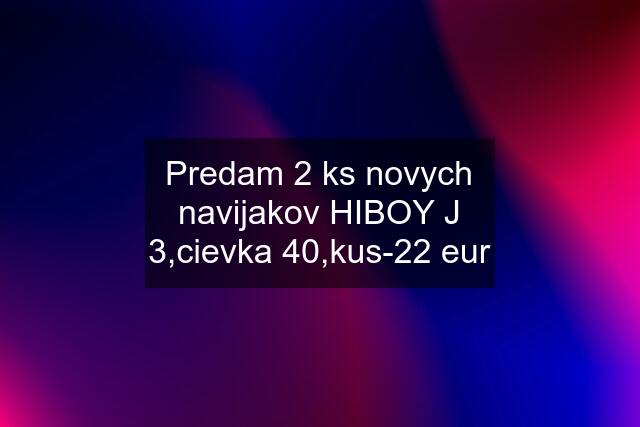 Predam 2 ks novych navijakov HIBOY J 3,cievka 40,kus-22 eur