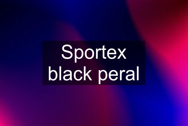 Sportex black peral