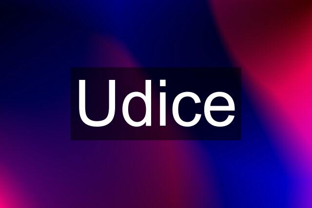 Udice