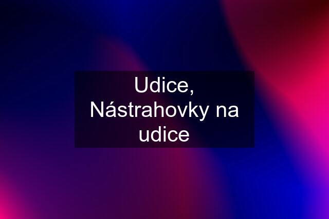 Udice, Nástrahovky na udice