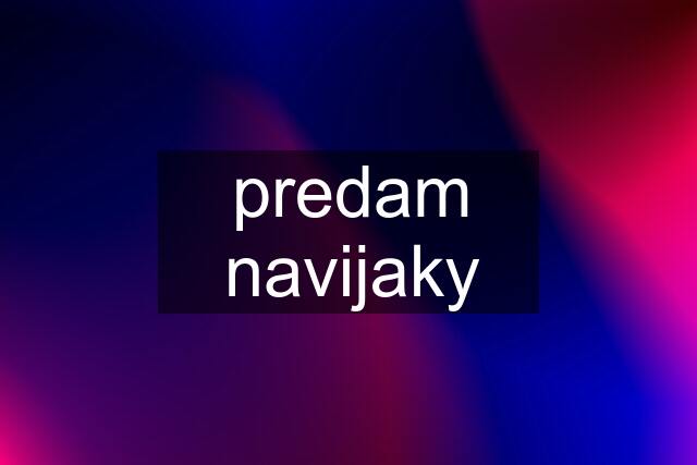 predam navijaky