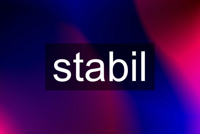 stabil