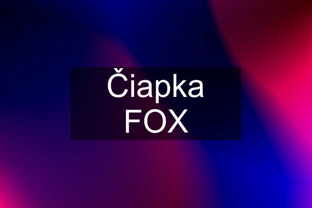 Čiapka FOX