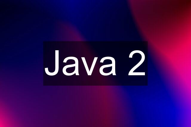 Java 2