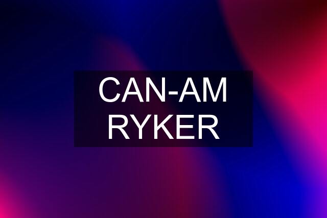 CAN-AM RYKER