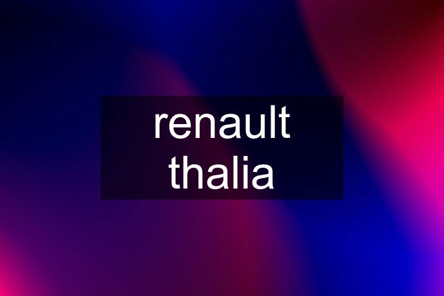 renault thalia