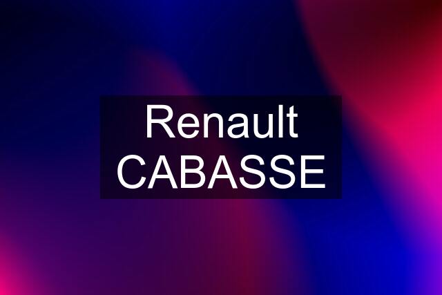 Renault CABASSE