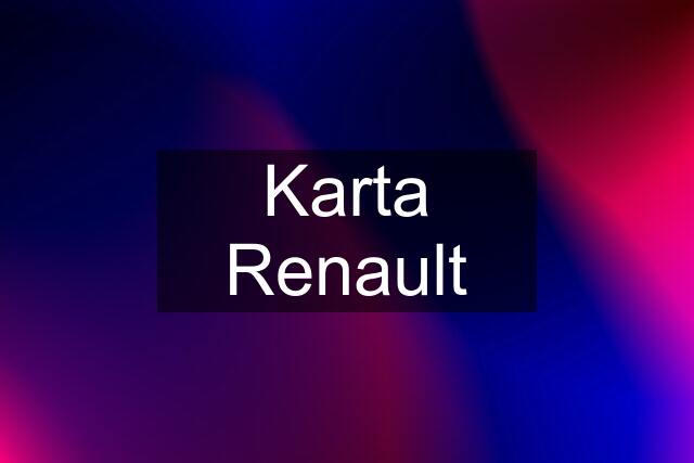 Karta Renault