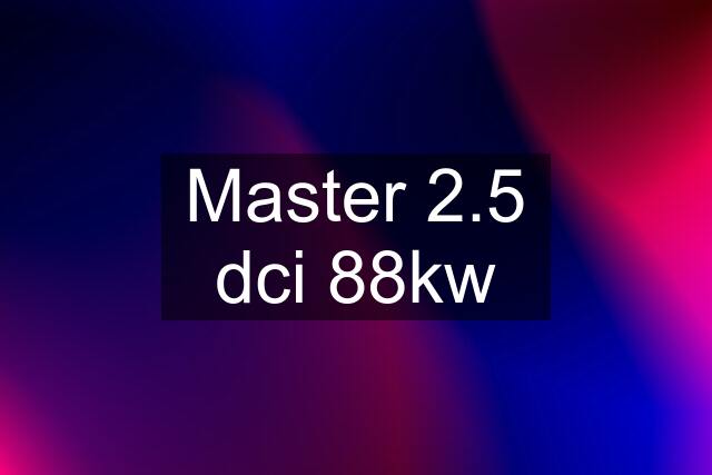 Master 2.5 dci 88kw