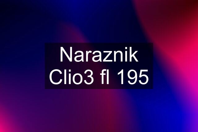 Naraznik Clio3 fl 195