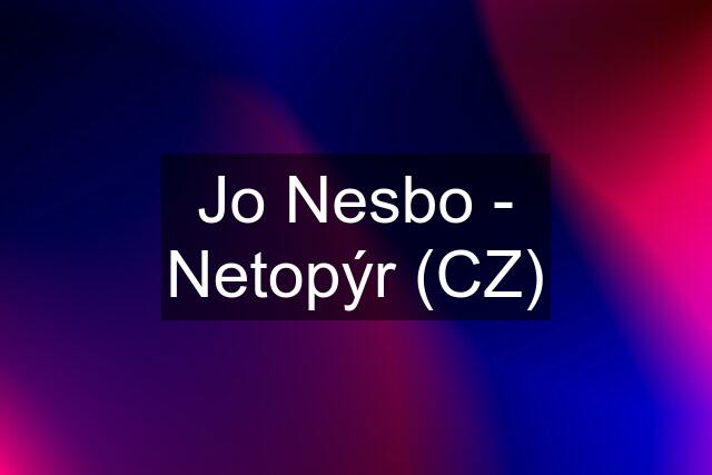 Jo Nesbo - Netopýr (CZ)