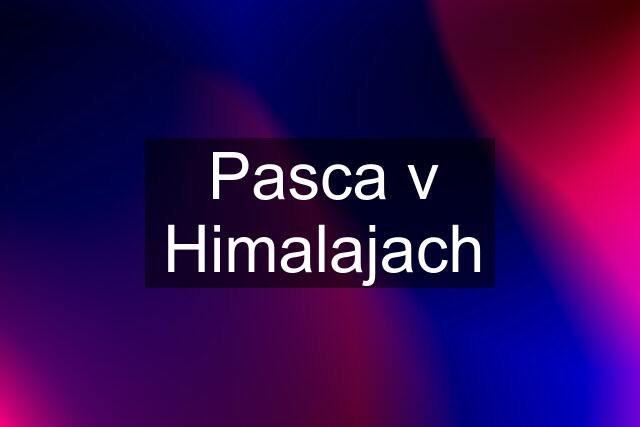 Pasca v Himalajach