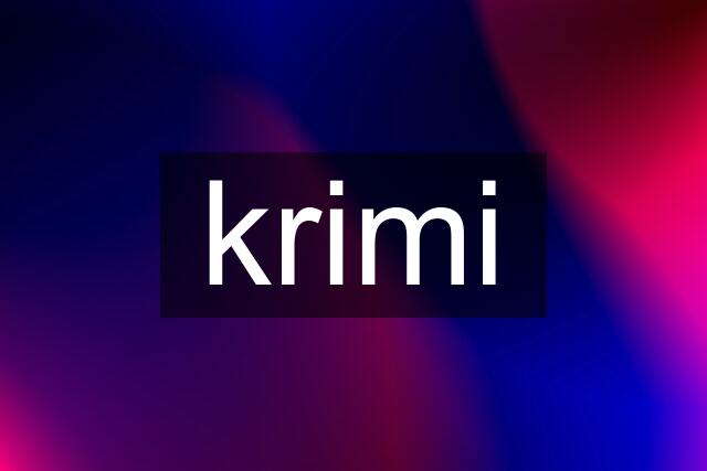 krimi