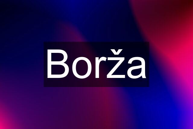 Borža