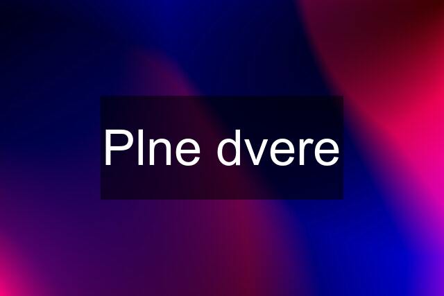 Plne dvere