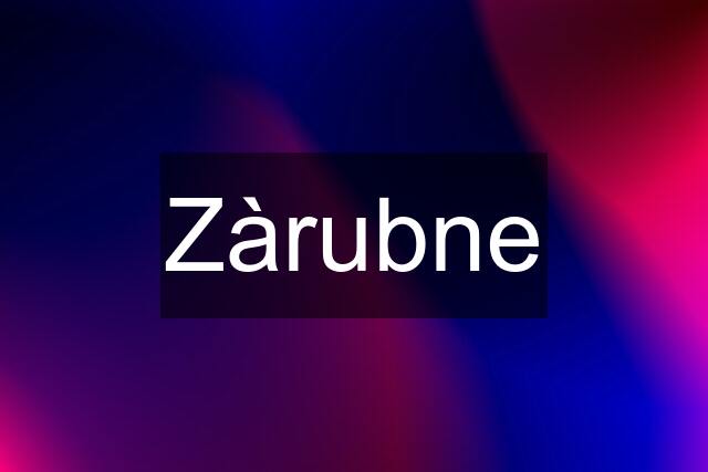 Zàrubne