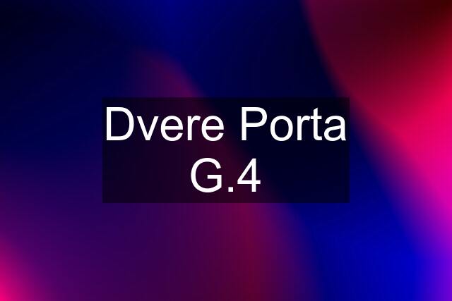 Dvere Porta G.4