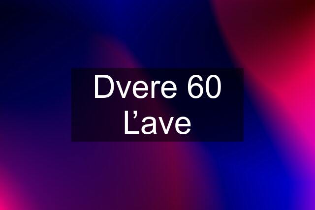 Dvere 60 Ľave