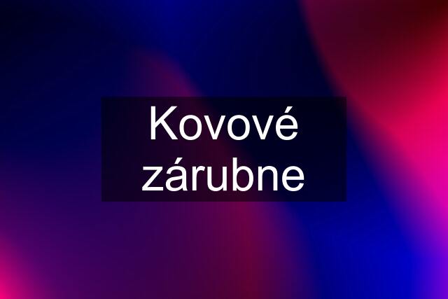 Kovové zárubne