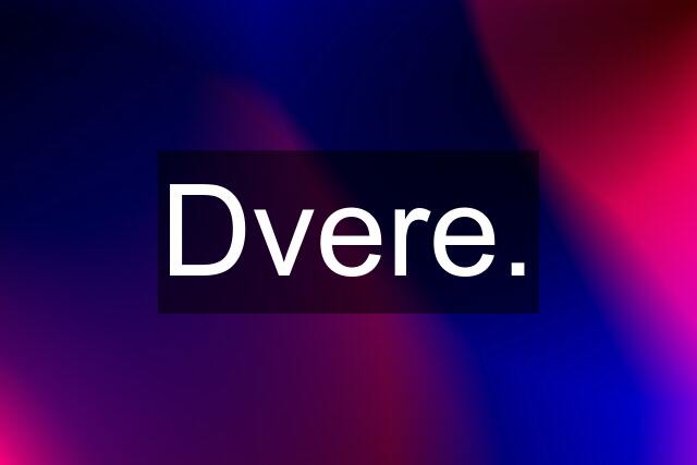 Dvere.