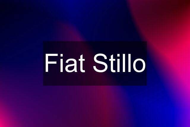 Fiat Stillo