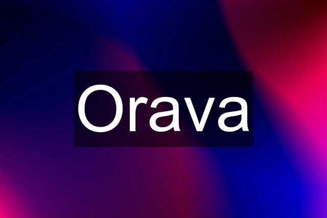 Orava