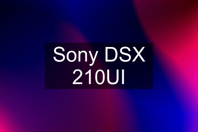 Sony DSX 210UI