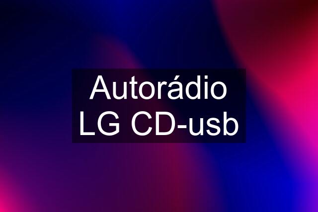 Autorádio LG CD-usb