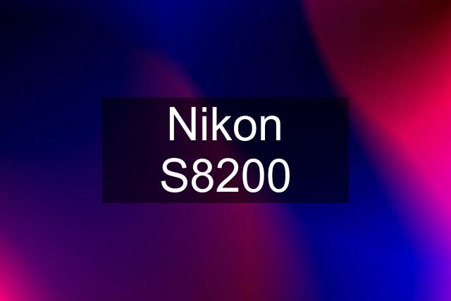 Nikon S8200