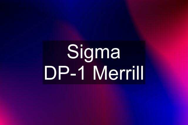 Sigma DP-1 Merrill