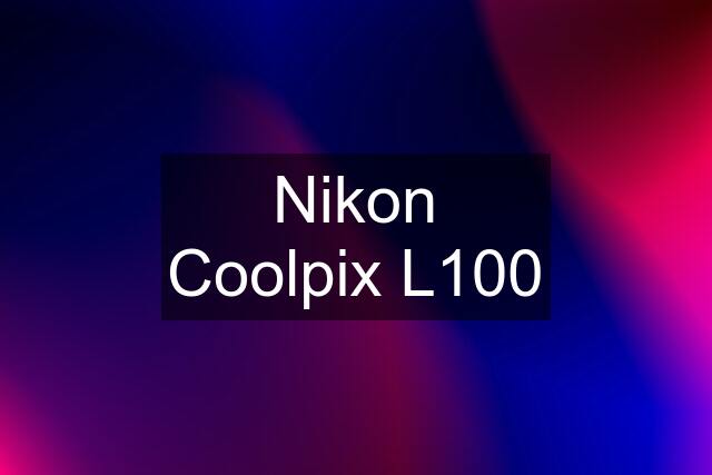 Nikon Coolpix L100