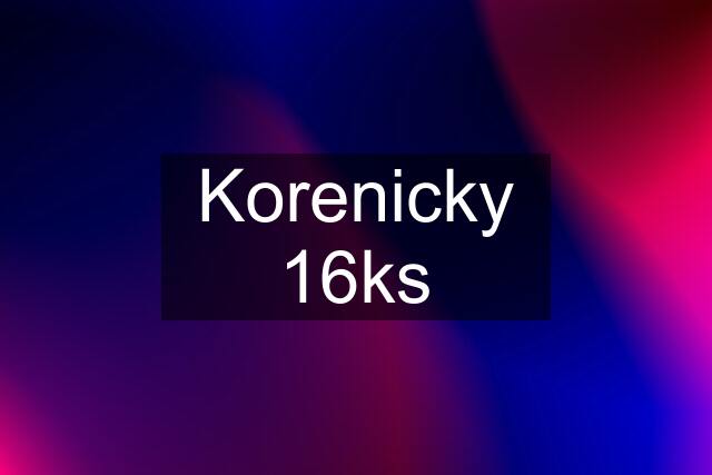 Korenicky 16ks