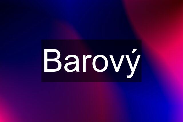 Barový