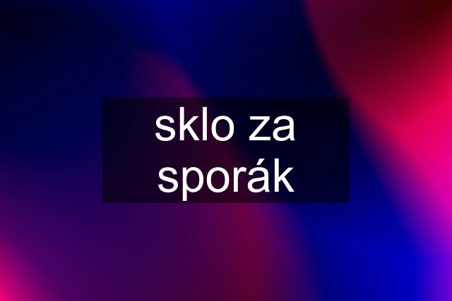 sklo za sporák