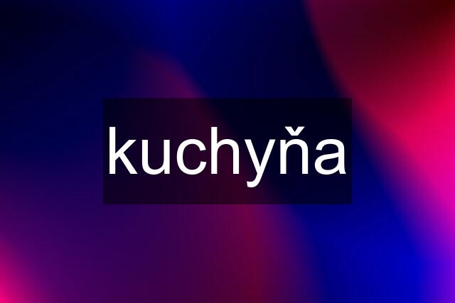 kuchyňa