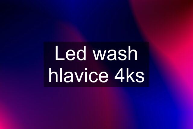 Led wash hlavice 4ks