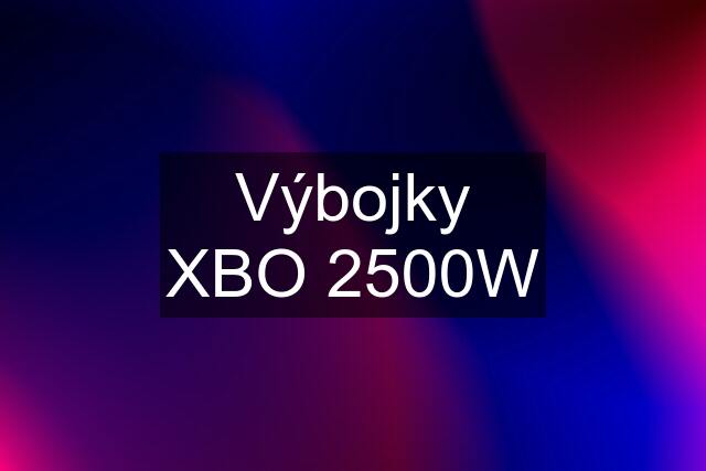 Výbojky XBO 2500W