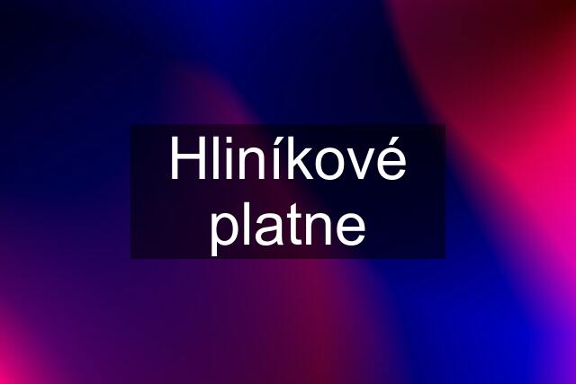 Hliníkové platne