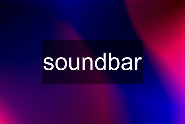 soundbar