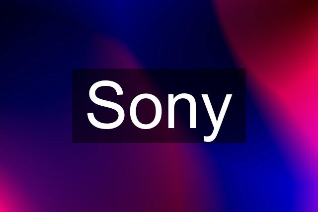 Sony