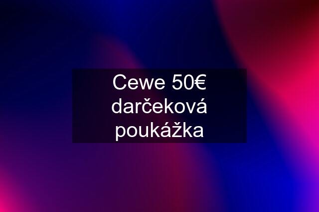 Cewe 50€ darčeková poukážka