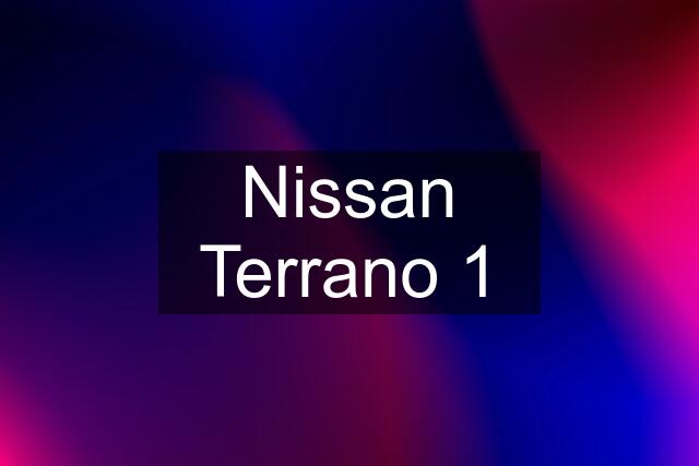 Nissan Terrano 1