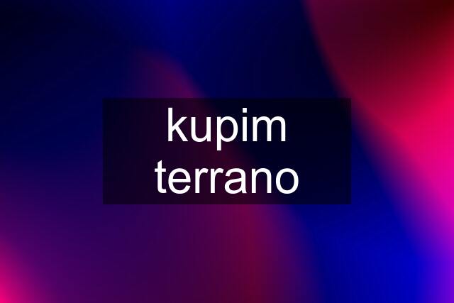 kupim terrano