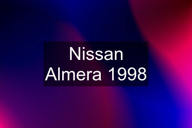 Nissan Almera 1998