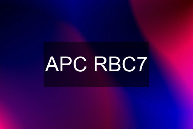 APC RBC7