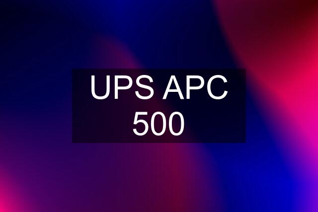 UPS APC 500