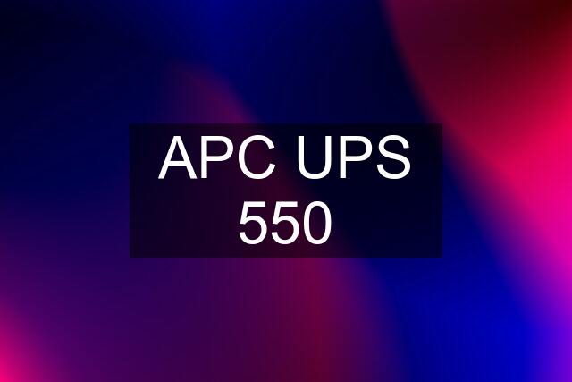 APC UPS 550