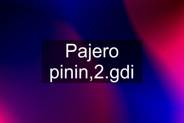 Pajero pinin,2.gdi