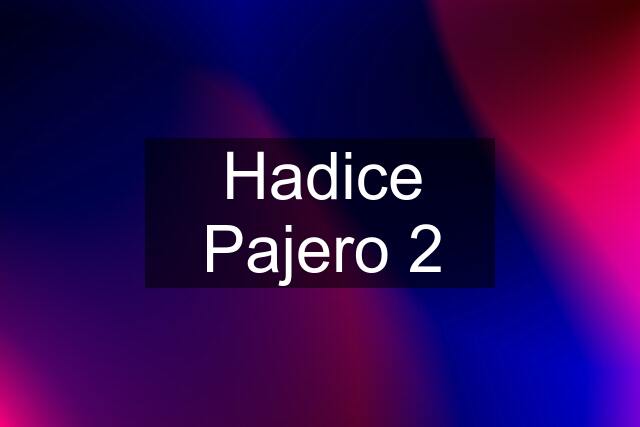 Hadice Pajero 2